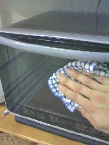 電子レンジ掃除