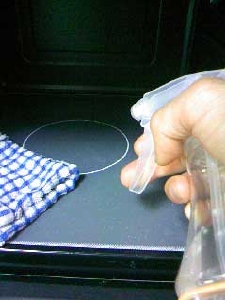 電子レンジ掃除2